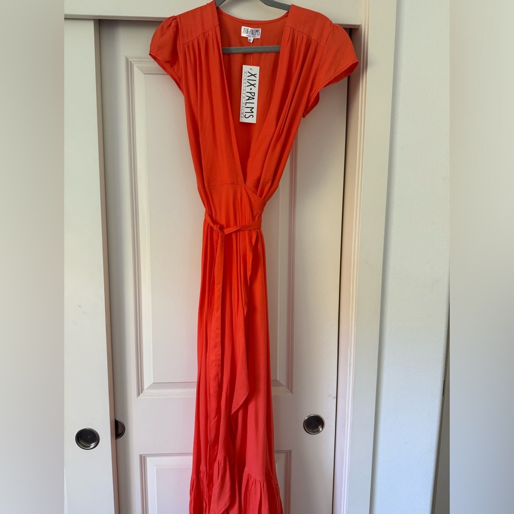 NWT XIX Palms Wrap Dress